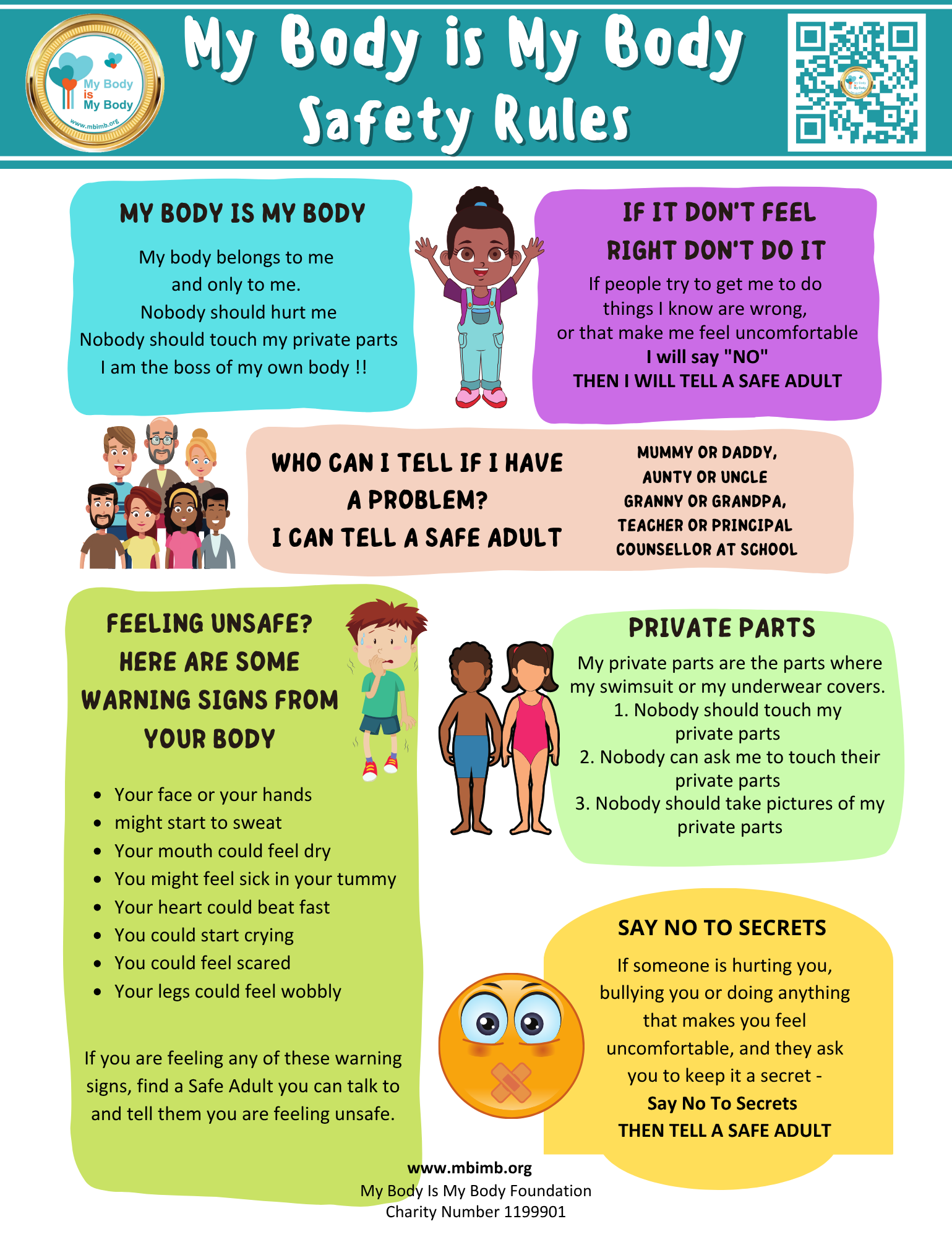 MBIMB body safety rules poster
